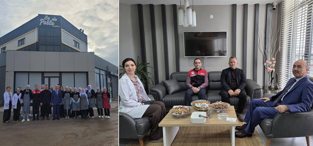 Balıkesir’de pasta ve çikolata üretimi alanında faaliyet gösteren gıda işletmesinin üretim merkezi ziyaret edildi