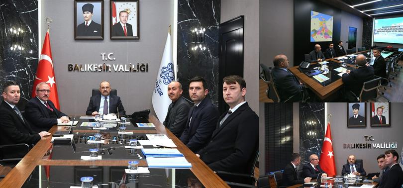 Vali İsmail Ustaoğlu başkanlığında Balıkesir Gönen Tarıma Dayalı İhtisas Sera Organize Sanayi Bölgesi (Gönen TDİOSB) Yatırımları Değerlendirme Toplantısı düzenlendi