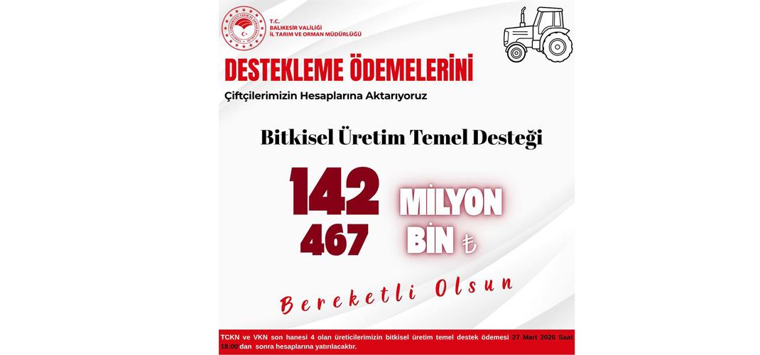 Üreticilerimize Bereketli Olsun