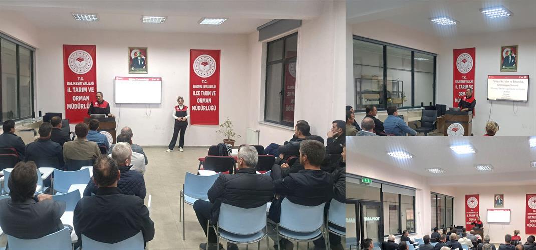 Bandırma’da tarım sektörüne yönelik çalışmalar kapsamında fidan üreticileri için bilgilendirme odaklı bir eğitim programı gerçekleştirildi