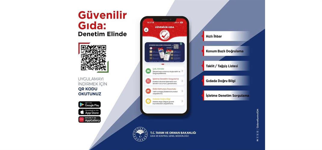 Güvenilir Gıda: "Denetim Elinde" uygulamasıyla artık her şey kontrolünüzde