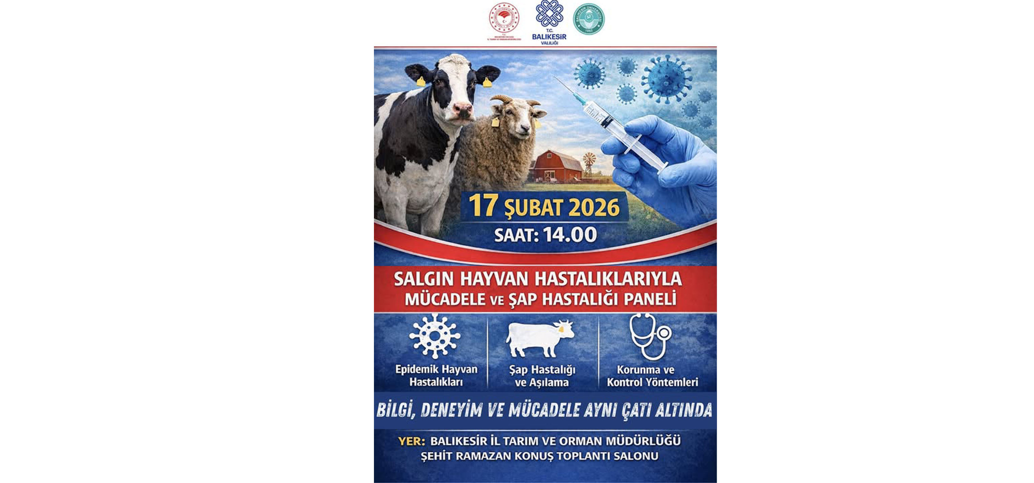 Salgın Hayvan Hastalıklarıyla Mücadele ve Şap Hastalığına Dair Her Şey Bu Panelde